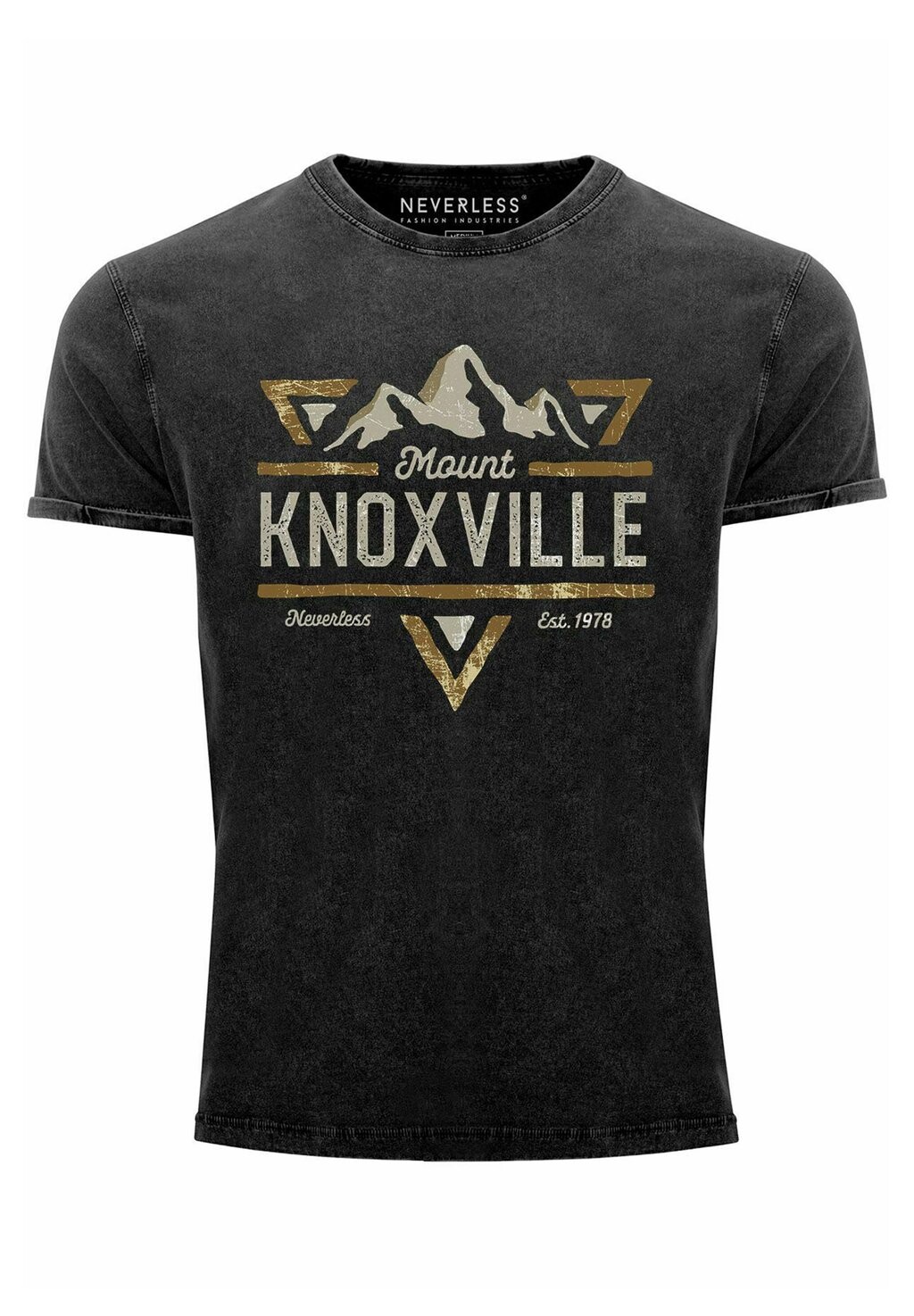 

Футболка с принтом VINTAGE MOUNTAIN BERG Neverless, черный