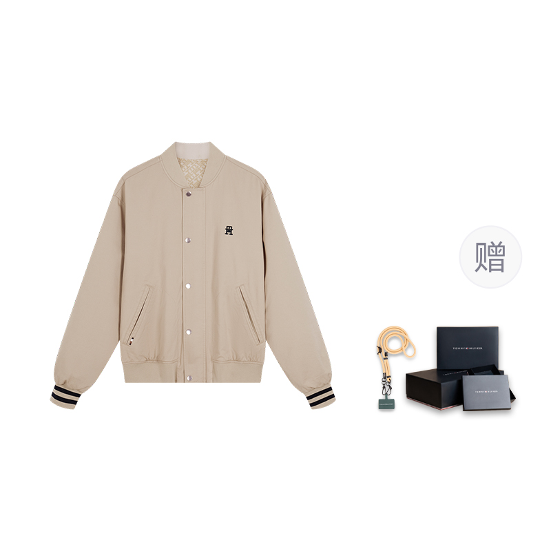 Tommy Hilfiger Бейсбольная куртка мужская, Navy Blue Print DW5 — фото 3