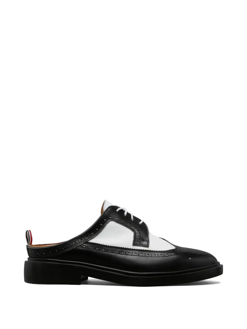 Длиннокрылые мулы-броги Thom Browne, черный