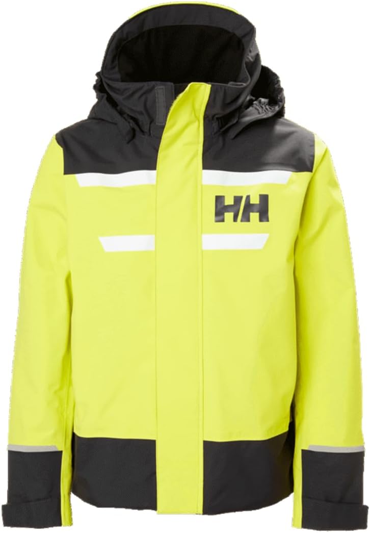 

Helly-Hansen JR Salt Port 2.0 Jacket - детская унисекс куртка для пеших походов, водонепроницаемая, ветрозащитная Helly Hansen, 410 Cyber Lime