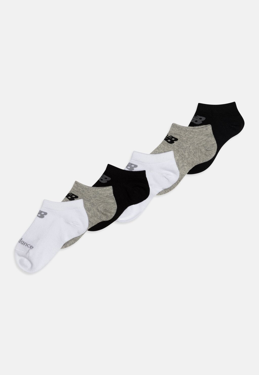 

Носки NO SHOW UNISEX 6 PACK New Balance, цвет grey/white/black