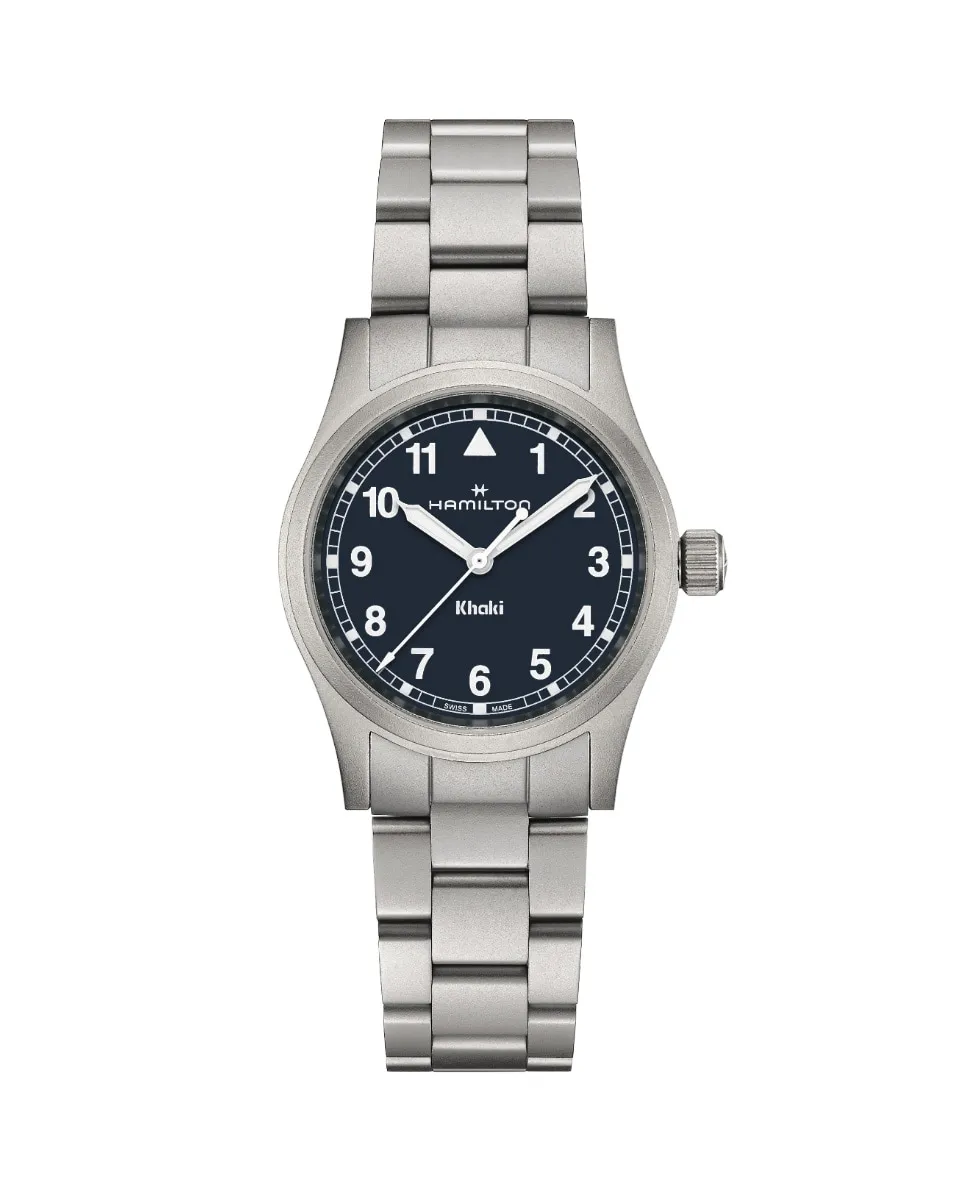 

Женские часы Khaki Field Quartz 33 мм H69301140 из стали Hamilton, серебряный