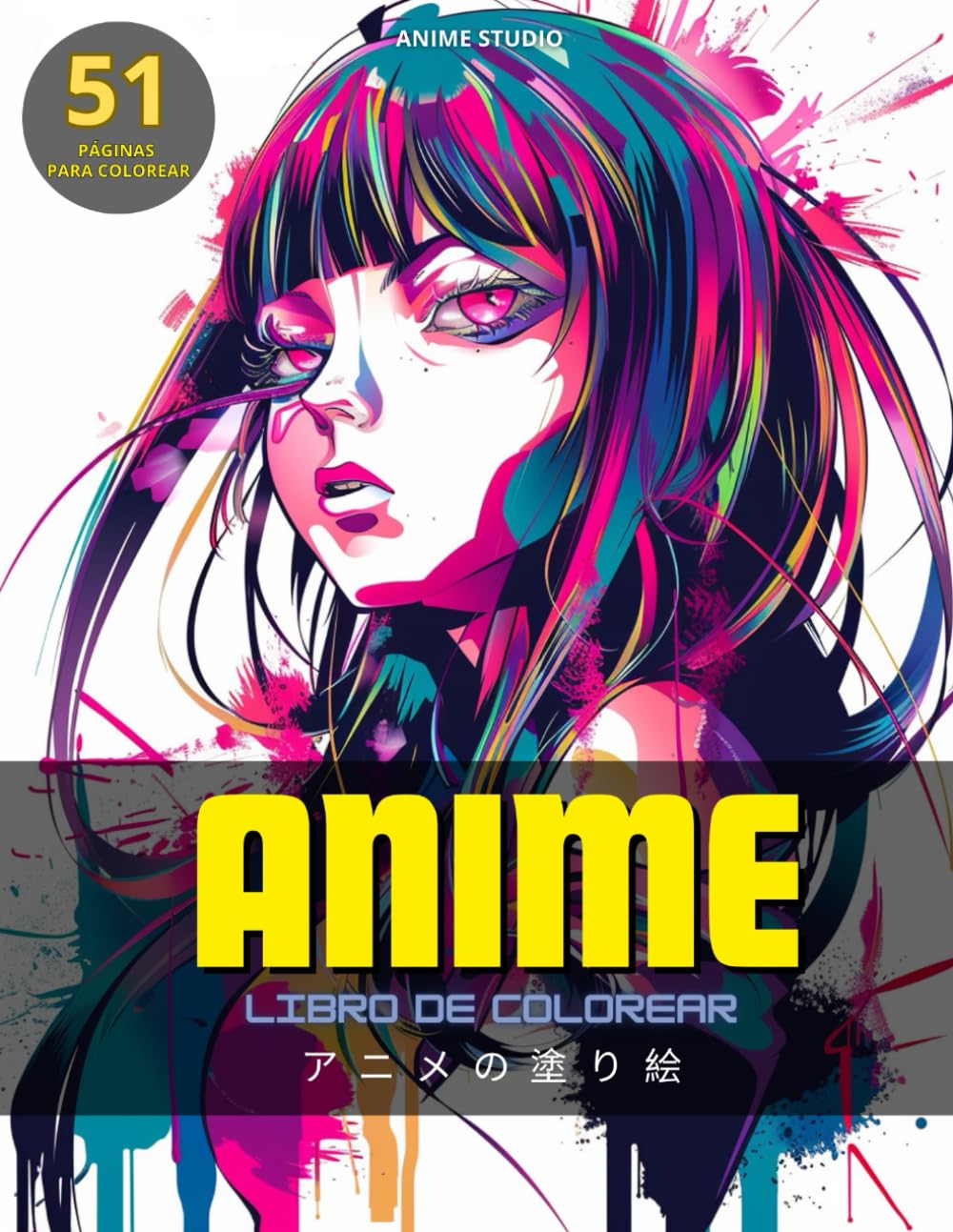 

Libro para colorear anime edición de chicas hermosas:: hermosas chicas anime con diferentes estilos para colorear (Spanish Edition)