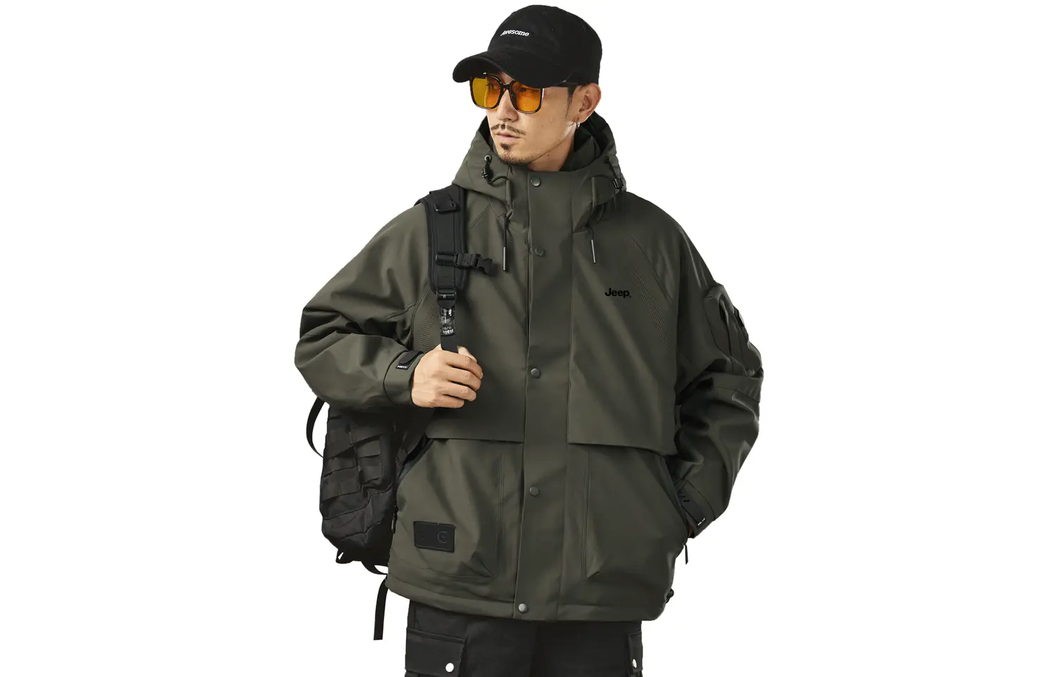 

Jeep Пуховик мужской, Army Green (Down Jacket Style)