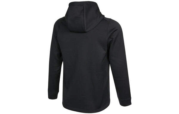 Куртка Men's Nike Pro Therma-FIT Fleece Stay Warm Sports Training Hooded Logo Jacket Autumn Black, черный — фото 2