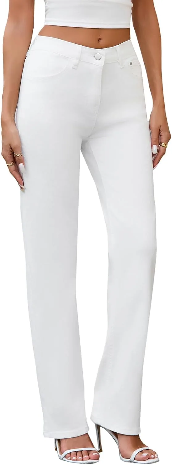 

Женские джинсы bootcut 90s mid rise straight leg stretchy PEIHOT