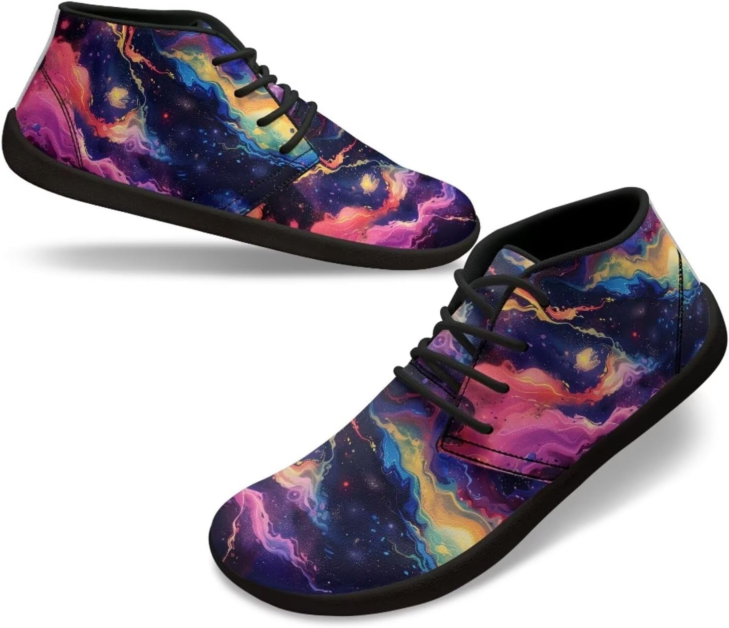 

Мужские босоножки Barefoot, модные кроссовки с широкой носочной частью, удобные для тренировок, противоскользящие, для бега и ходьбы на открытом воздухе, размер US 5-14 Quxjehoe, Colorful Universe