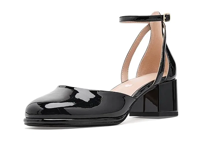 Туфли на каблуке Elinor Steve Madden Kids, Black Patent
