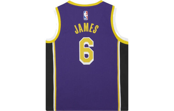 Спортивная футболка nba los angeles lakers lebron james jersey 'purple' Air Jordan, фиолетовый — фото 3
