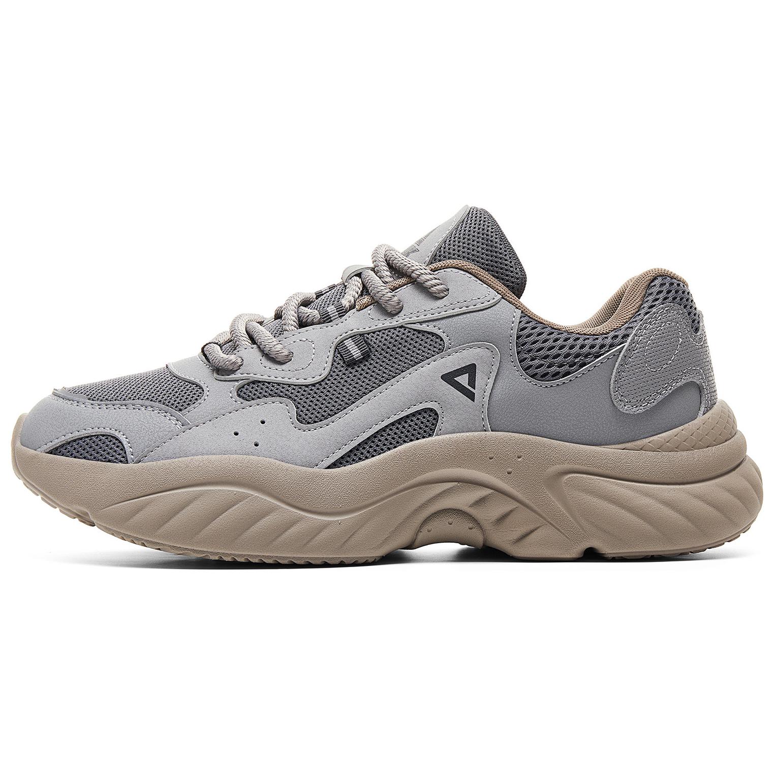 

Кроссовки PEAK Chunky Sneakers Men Low-top Silver Gray/dark Gray, серый