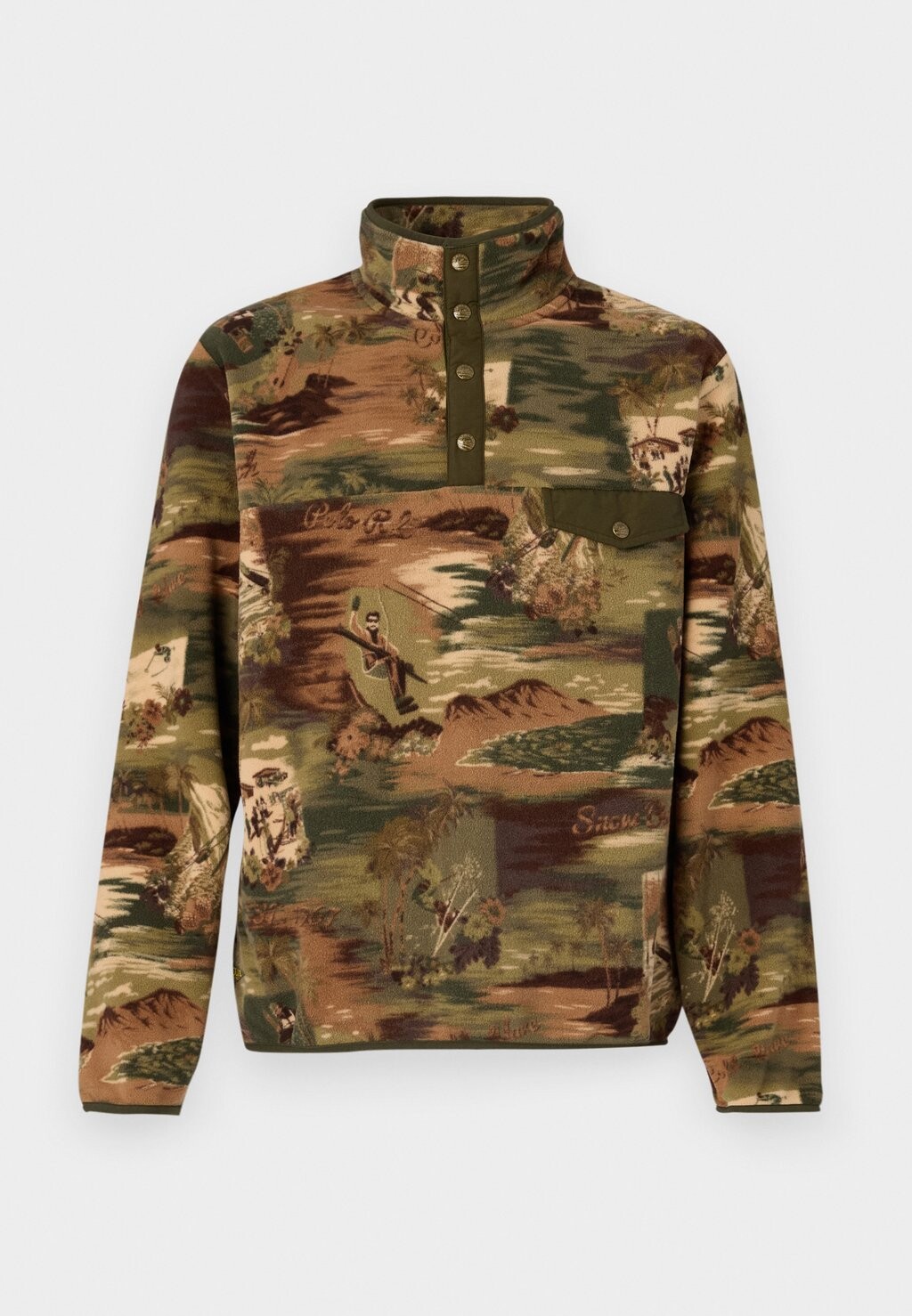 

Флисовый джемпер LONG SLEEVE Polo Ralph Lauren, мультиколор