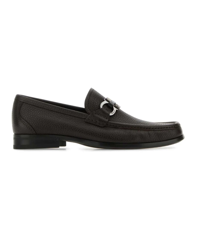 

Элегантные кожаные лоферы Grandioso Salvatore Ferragamo, коричневый