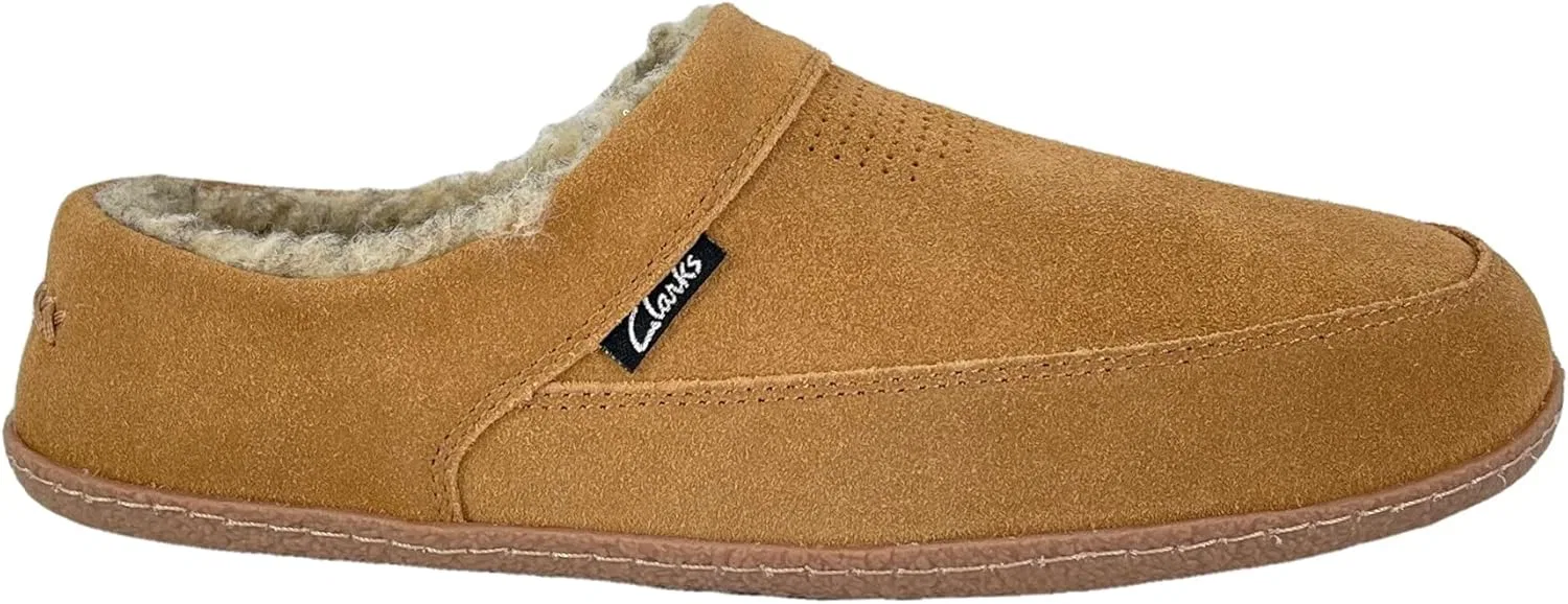 Тапочки мужские Clarks, коричневый — фото 2