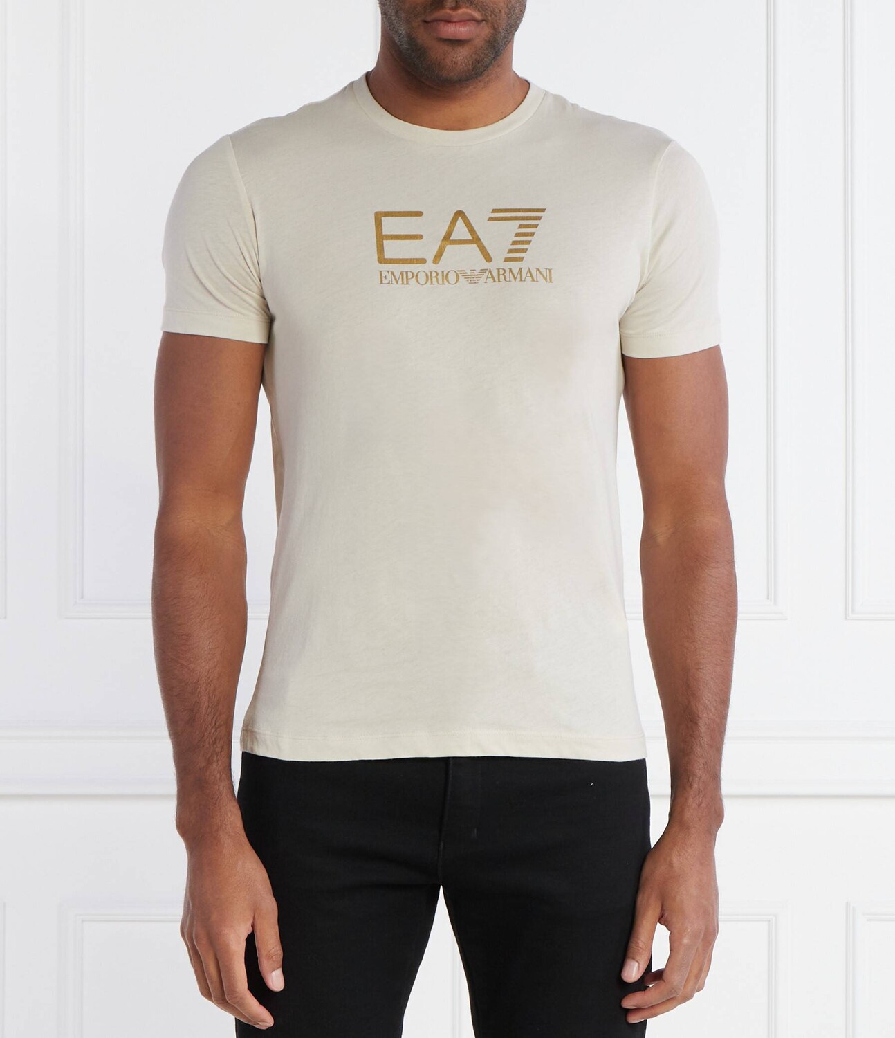 

Футболка EA7 Regular Fit, бежевый