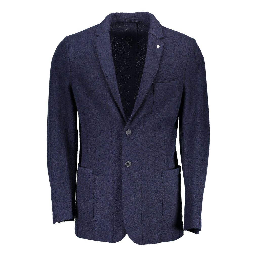 

Синяя шерстяная куртка Gant