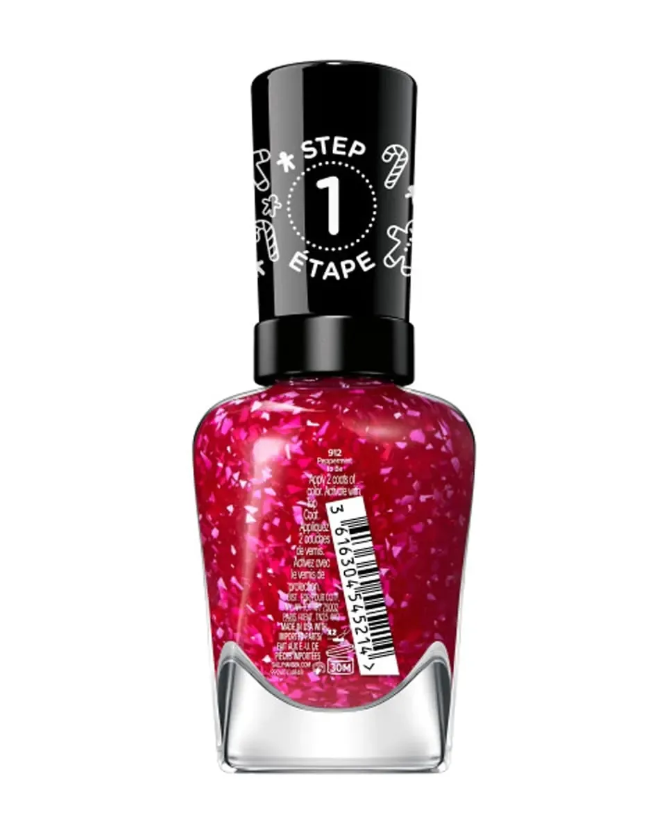 Лак для ногтей Miracle gel Коллекция Пряничное печенье Sally Hansen, 912 - Peppermint To Be — фото 4