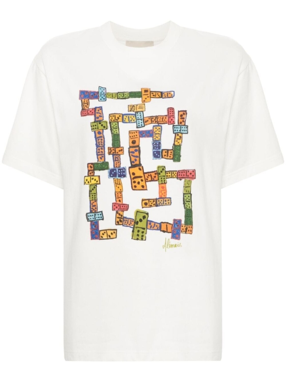 

ALEMAIS футболка Players Domino из органического хлопка, белый