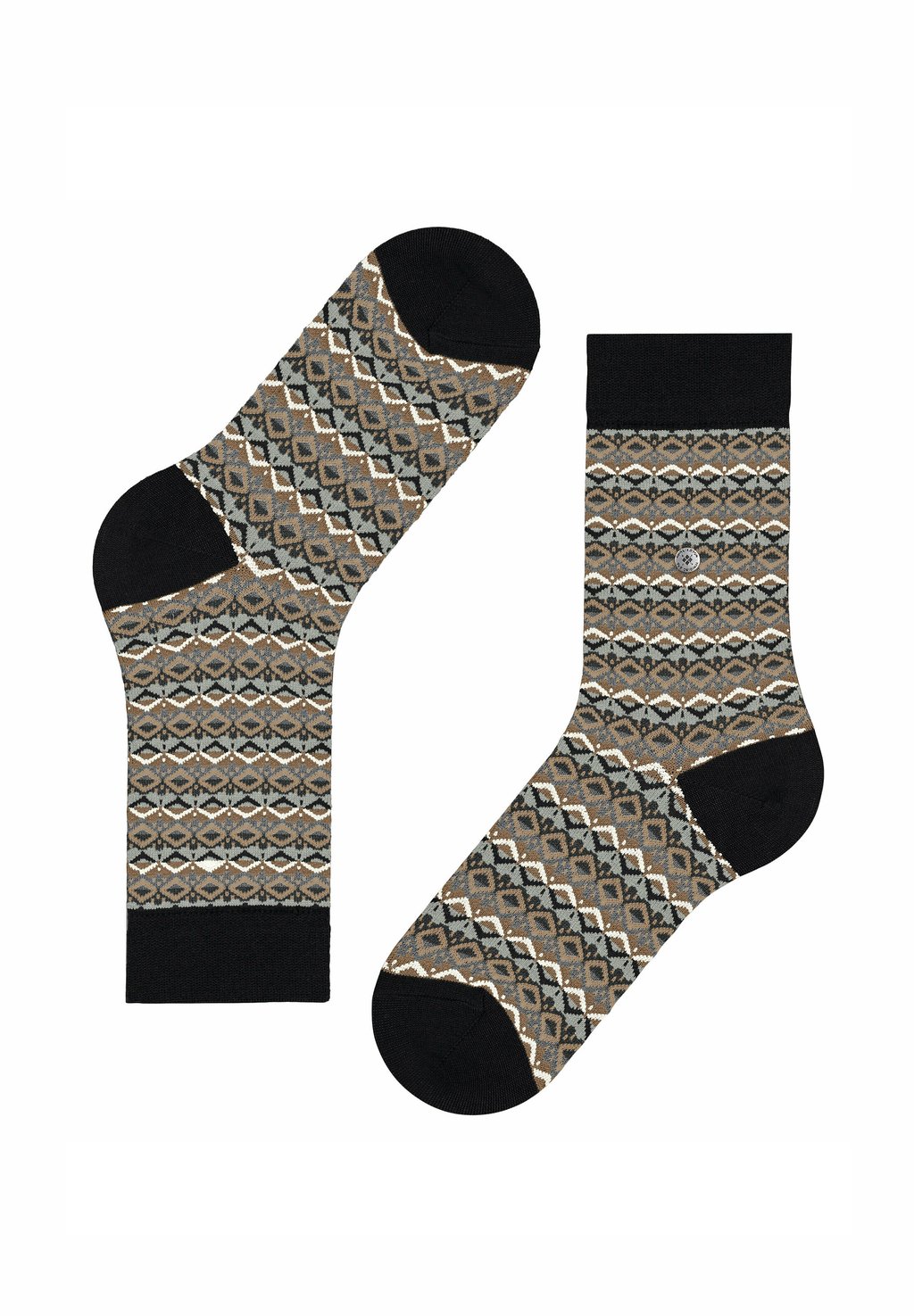 

Носки MODERN FAIR ISLE Burlington, черный