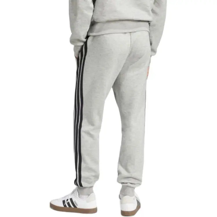 Брюки Fleece 3 Stripes Adidas, серый — фото 3