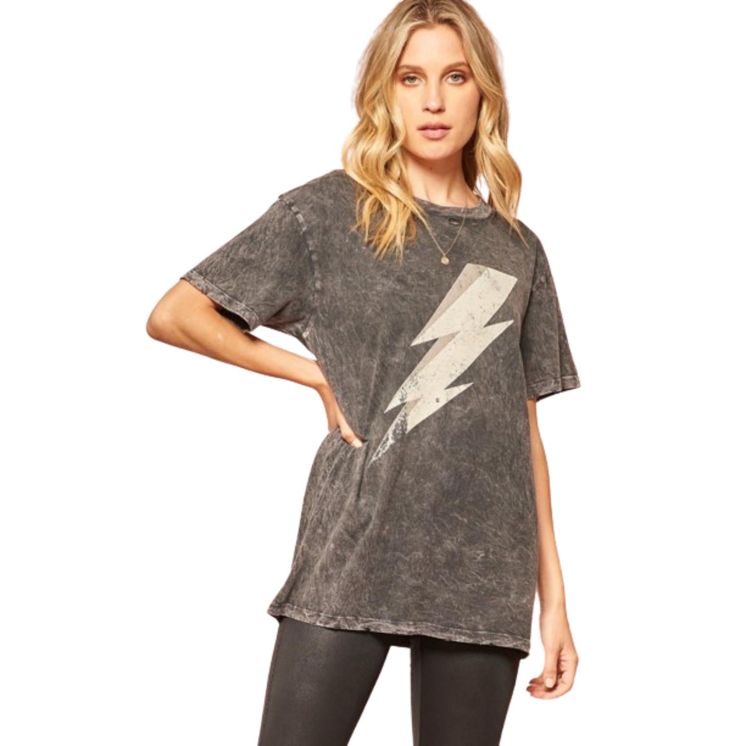 

Футболка с рисунком Mineral Washed FASHNZFAB, цвет charcoal
