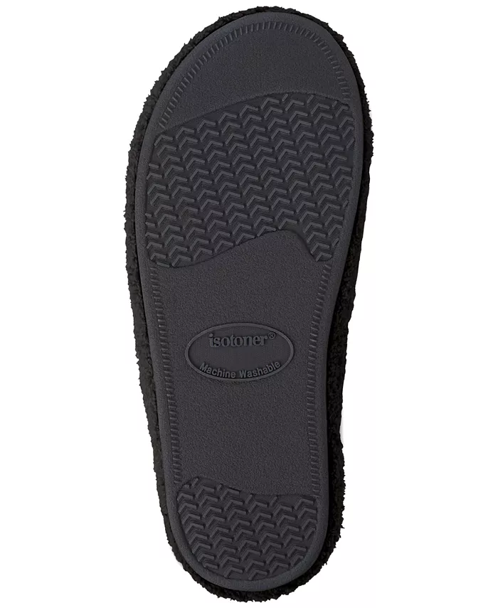 Женские уютные плюшевые шлепанцы Joey Cozy Plush Slide Isotoner Signature, черный — фото 3