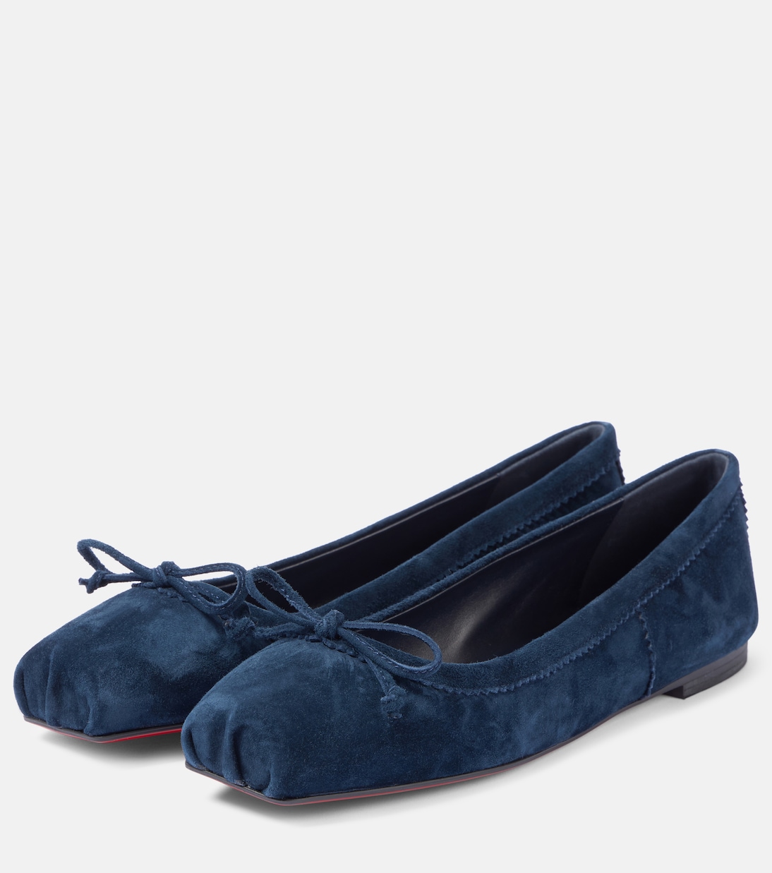 Балетки Mamadrague из замши Christian Louboutin, Marine/Lin Marine — фото 4