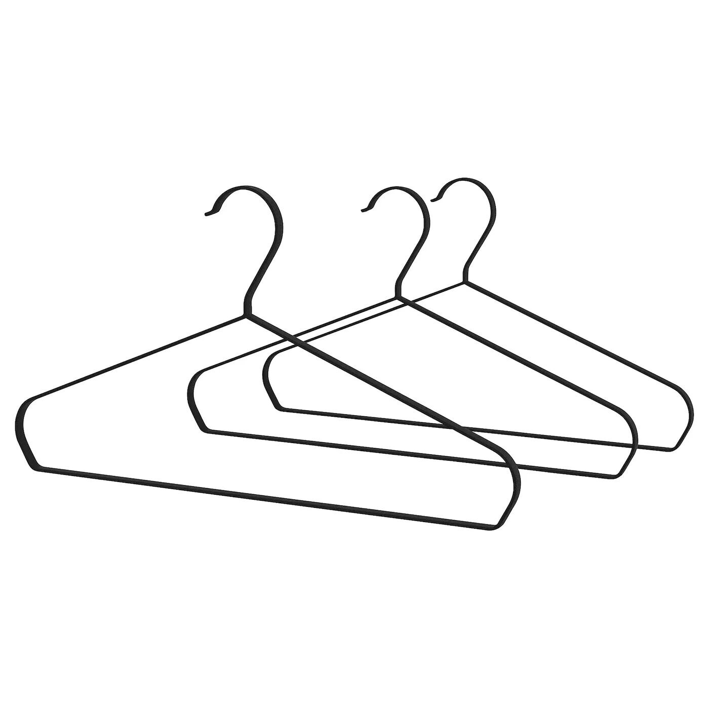 

Вешалка для одежды, черная, STRYKIS IKEA