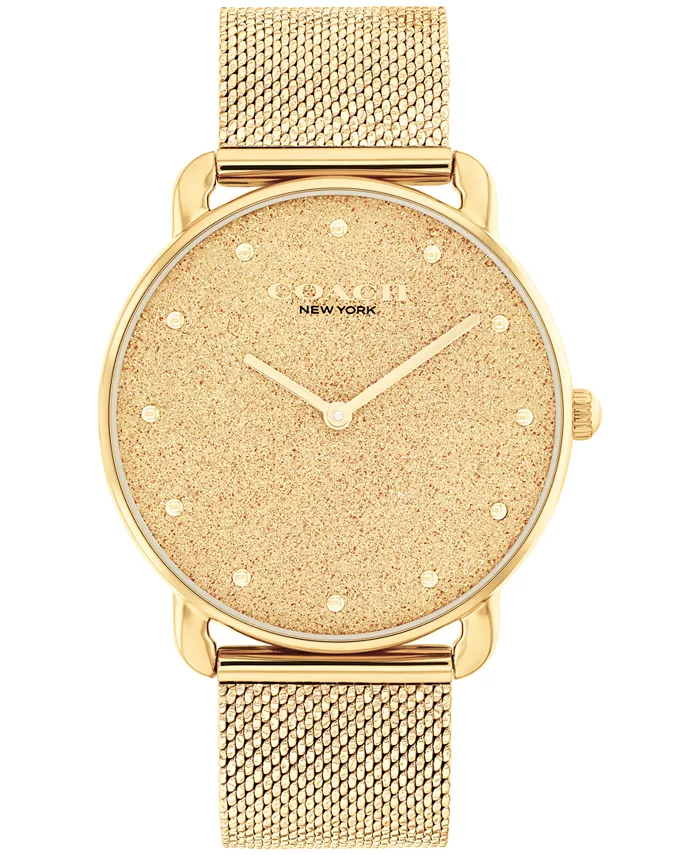 

Женские часы Elliot с позолоченным браслетом из нержавеющей стали, 36мм Coach