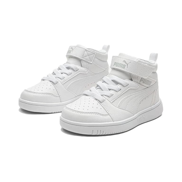 Rebound V6 Детские кроссовки для скейтбординга PS Puma, белый/светло-серый — фото 2