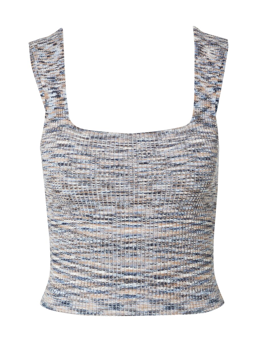 

Вязаный топ Abercrombie & Fitch ANGLED, темно-синий