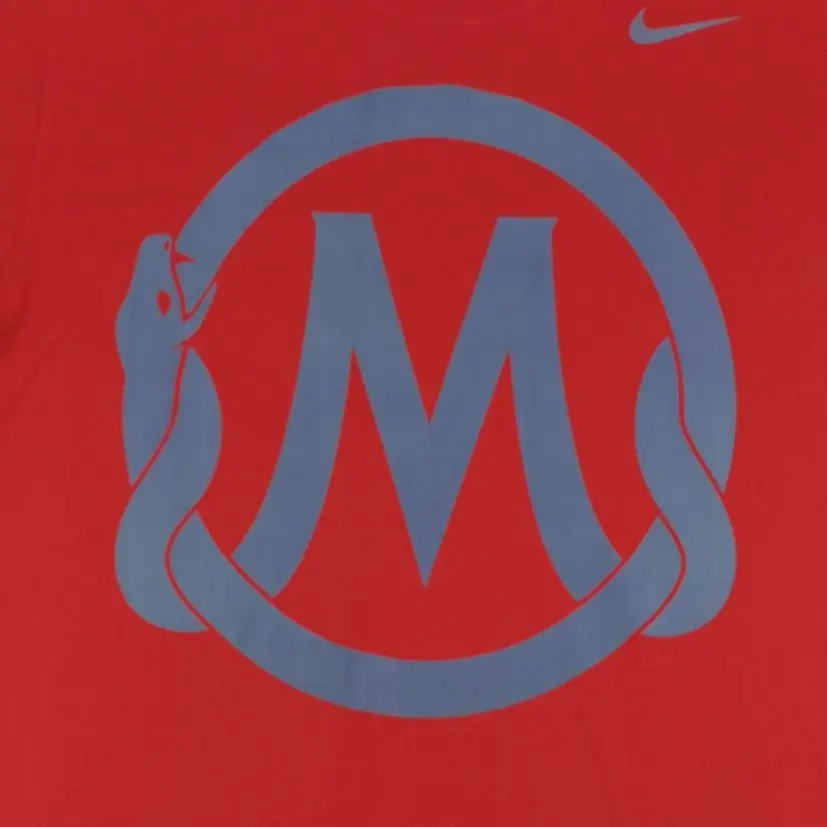 Nike Футболка Dri Fit мужская красная — фото 4