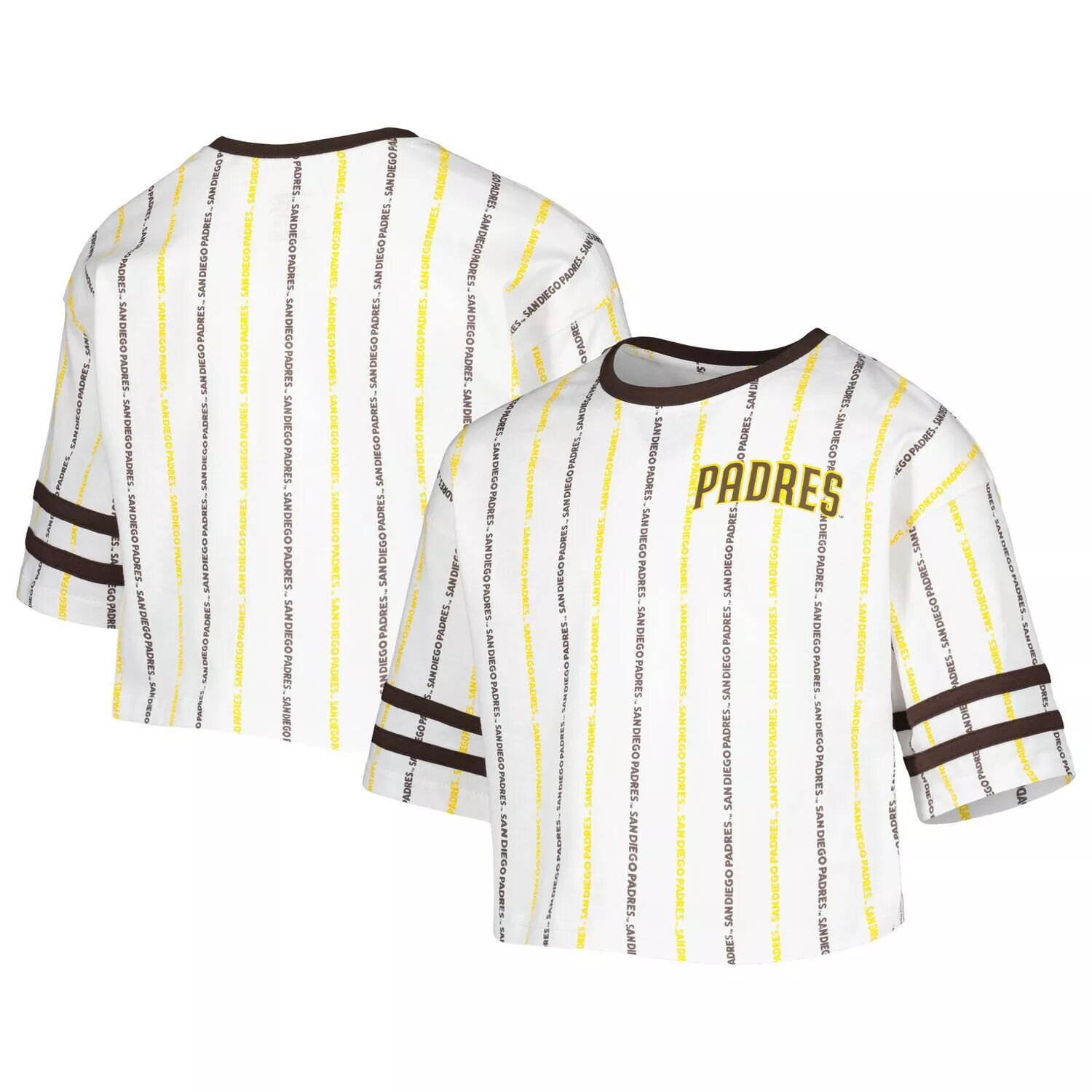 

Молодежная белая футболка San Diego Padres в полоску для девочек Outerstuff, Белый, Молодежная белая футболка San Diego Padres в полоску для девочек Outerstuff