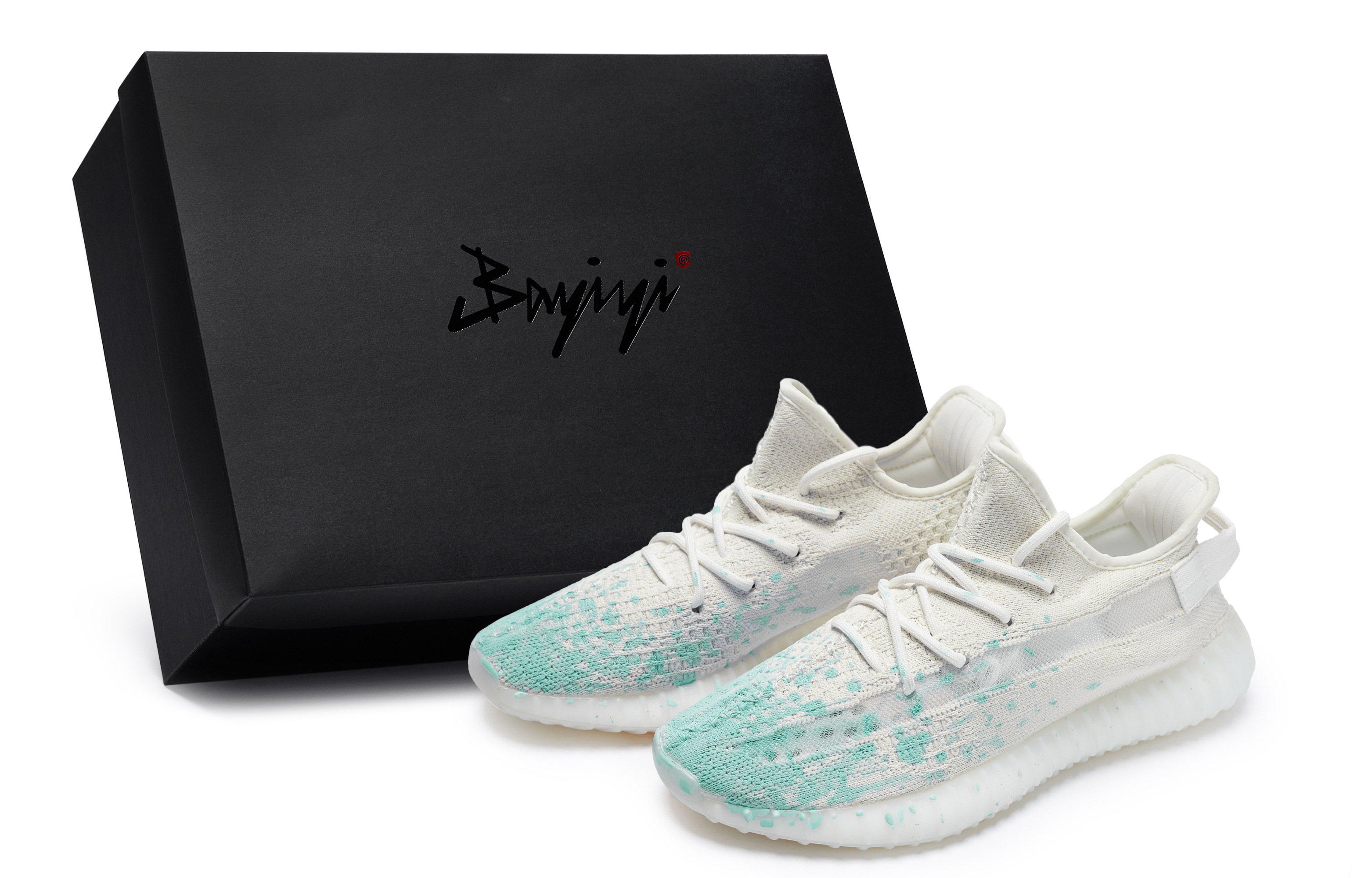 Кроссовки adidas originals Yeezy Boost 350 V2 Lifestyle Shoes Unisex Low-top Cyan, белый/черный