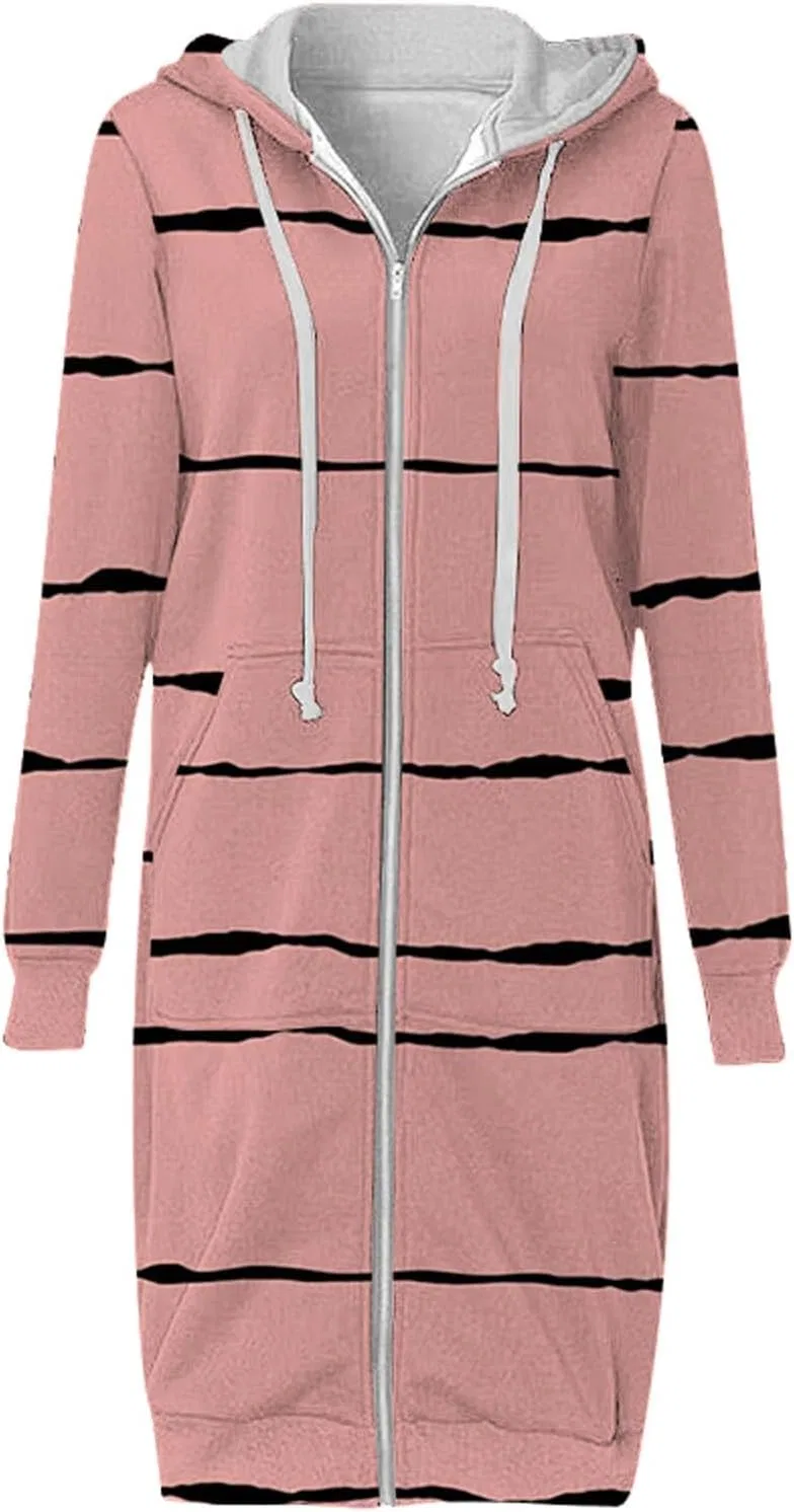 Худи-оверсайз женское на молнии, бренд YAOTIAO, цвет 05-rose Gold — фото 2