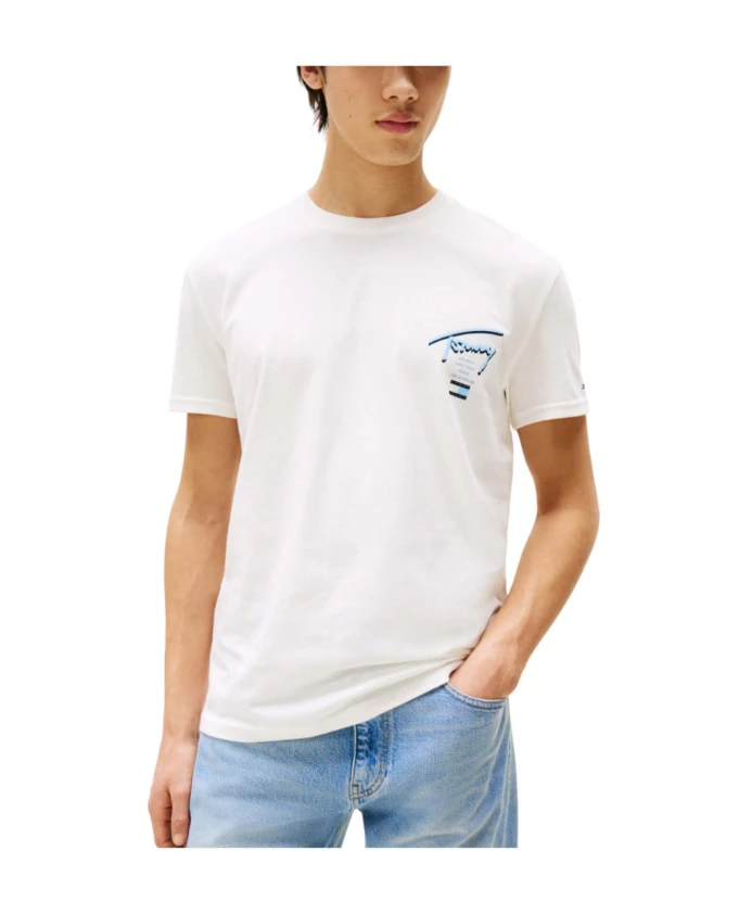 

Фирменная обычная футболка Tommy Hilfiger, белый