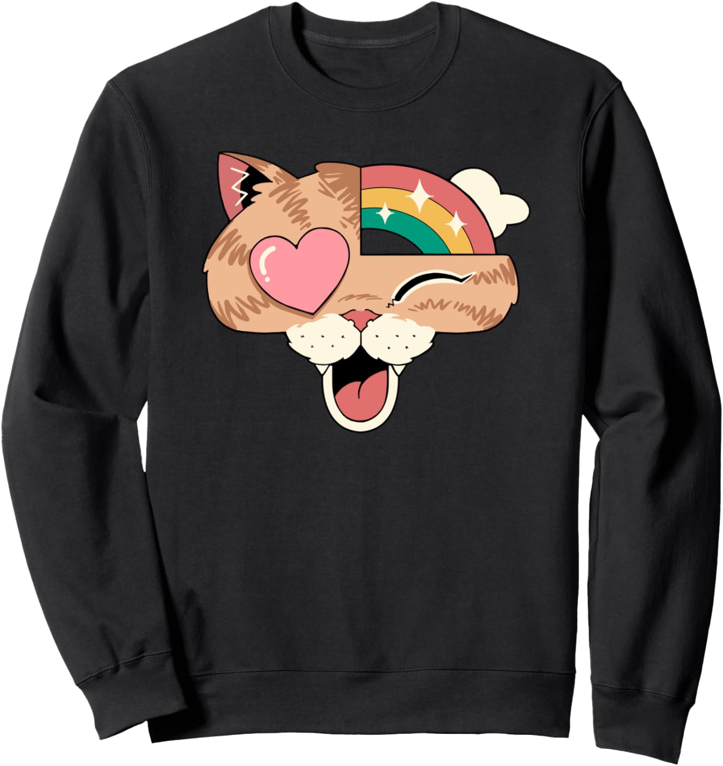 

Толстовка Whimsical Whiskers II, черная, размер S Vincent Trinidad Art