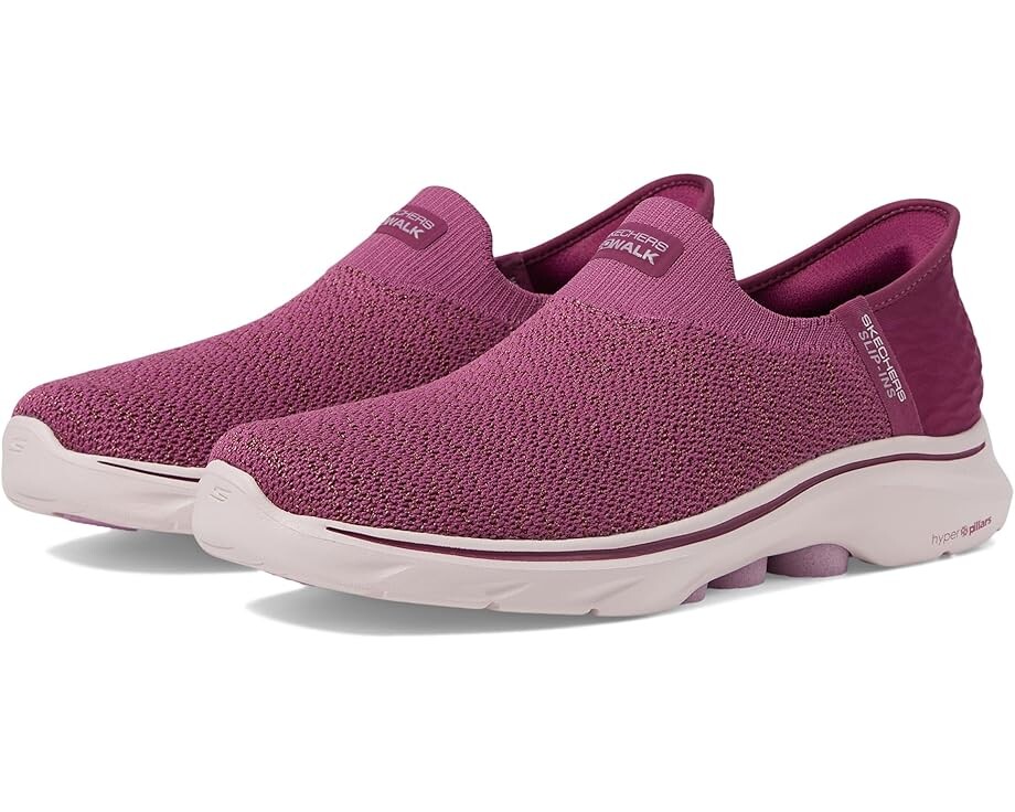 

Кроссовки SKECHERS Go Walk 7 Springtime Hands Free Slip-Ins, цвет Plum