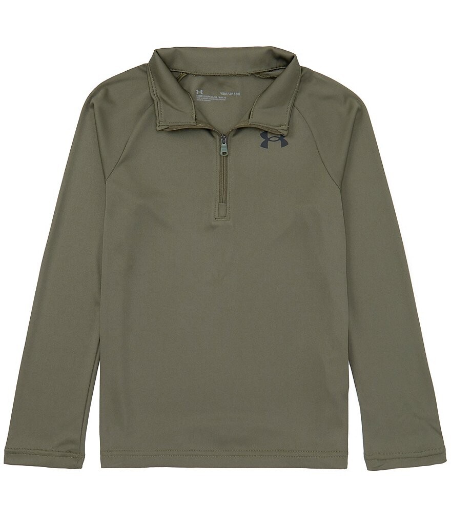 

Пуловер Under Armour Big Boys 8–20 с длинными рукавами и полумолнией 2.0 Tech, зеленый