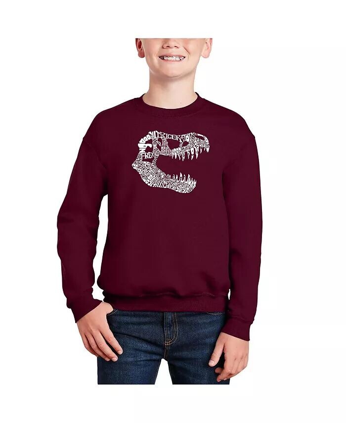 

Trex — толстовка с круглым вырезом Big Boy's Word Art La Pop Art, черный