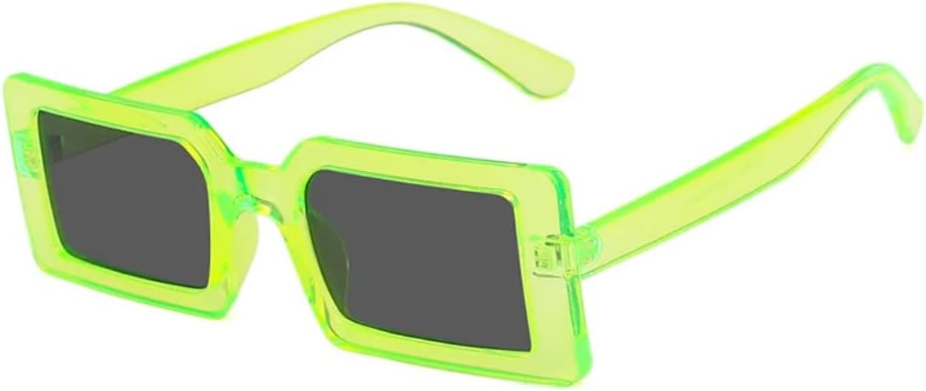 

Солнцезащитные очки с защитой UV400 | Линзы конфетного цвета, маленькая оправа | Для женщин и мужчин, для занятий спортом на открытом воздухе и вождения DSVIGF, Green Gray