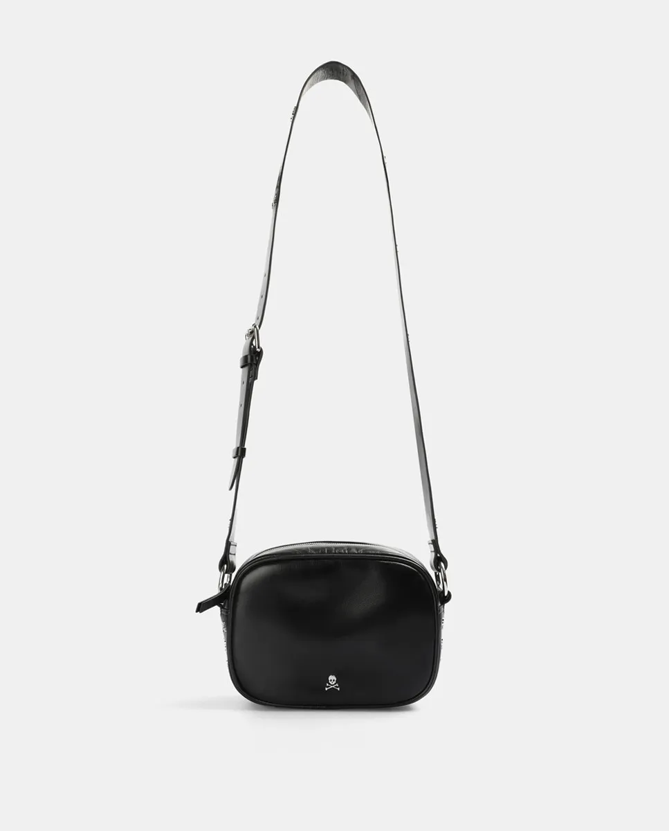 

НОВАЯ СУМКА SKULL BAG маленькая сумка через плечо черная Scalpers, черный