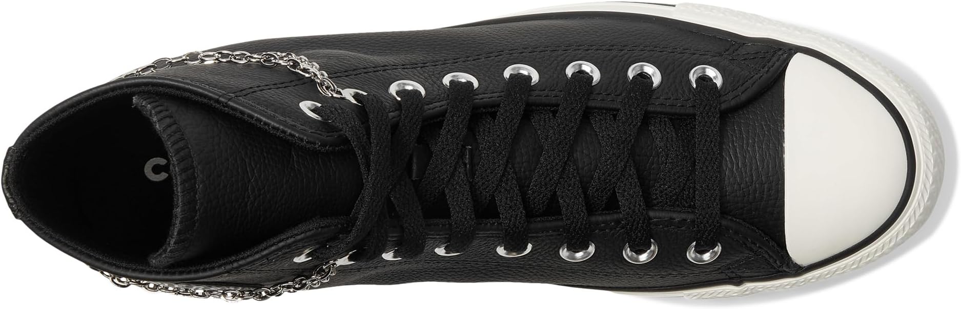Кроссовки Converse Unisex Chuck Taylor All Star Chains, Black/Silver/Egret — фото 2