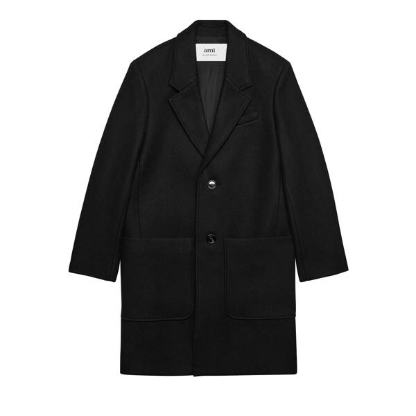 

Пальто two buttons mantel black Ami Paris, черный
