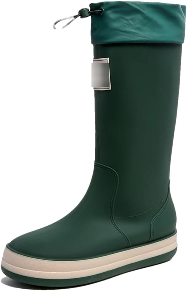 

Летние высокие резиновые сапоги Wjnvfioo для мужчин и женщин, для пар, наружные, противоскользящие, водонепроницаемые, для мойки автомобилей и работы под дождем, En8-a