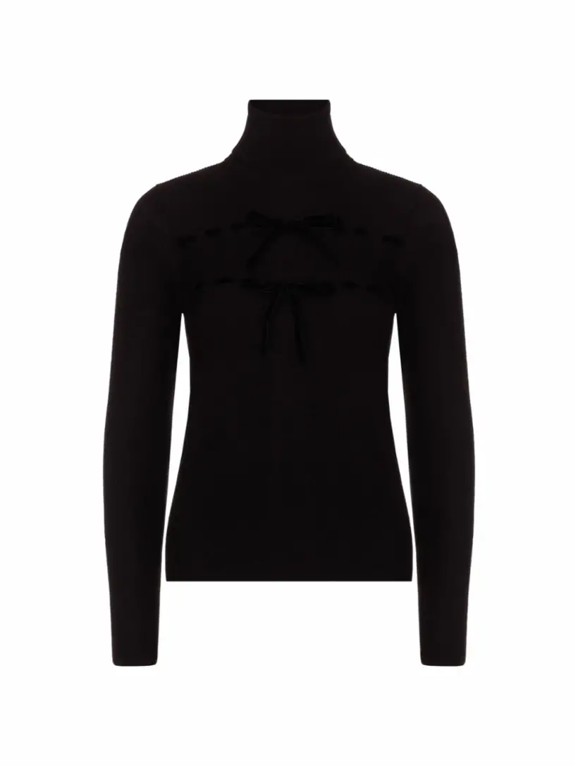 

Водолазка с бантом RED Valentino, черный