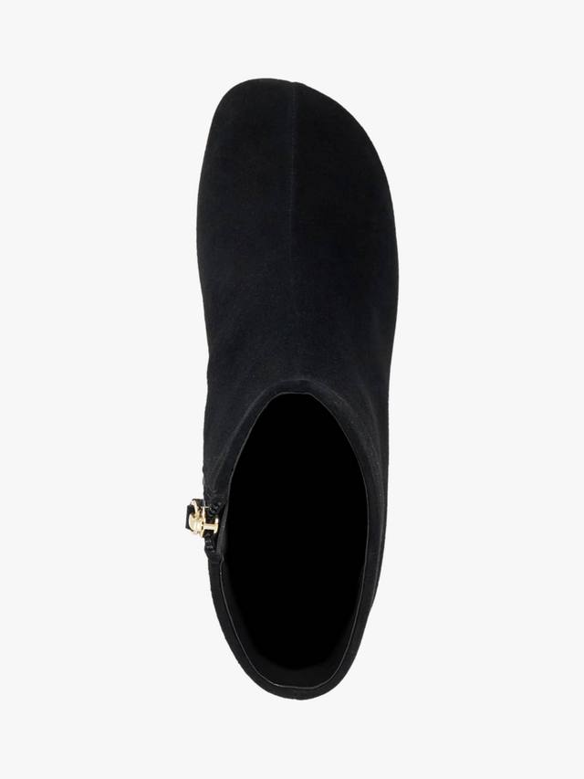 Orina Suede асимметричные ботильоны на каблуке kitten heel Dune London, Black — фото 3