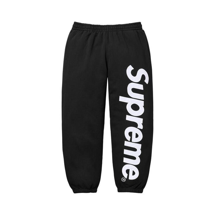 

Спортивные брюки Supreme Satin Appliqué Sweatpant, Black