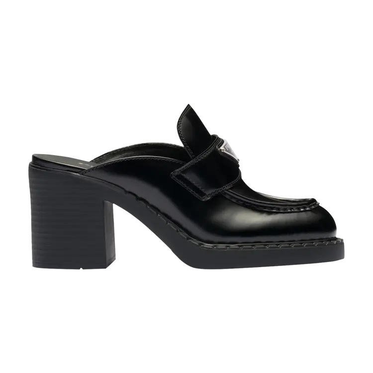 Кроссовки Prada Wmns Chocolate Brushed Leather Mule, черный