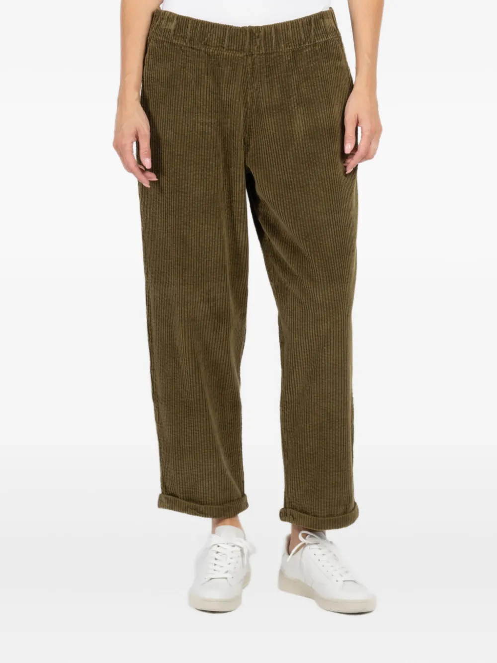 

Вельветовые брюки с эластичной талией Labo Art, зеленый