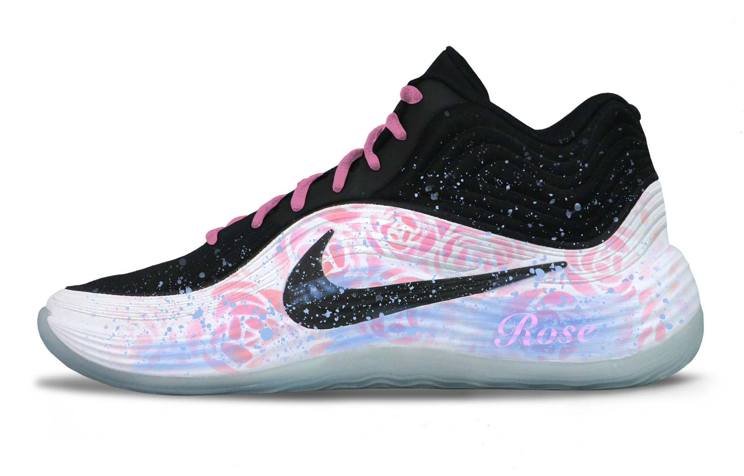 

Nike Precision 8 Mid top Basketball Shoes Unisex черный белый розовый